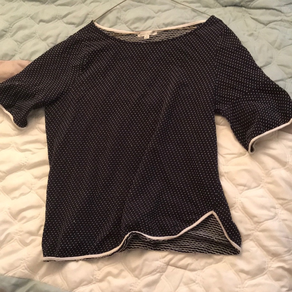 Green Envelope short sleeved blouse. 1X. USA
